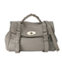 Alexa, &pound;395, Handbags, Grey, Leather, Front view